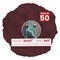 Dark Red Suede Mat Board for 10x10 Frames - Circle Opening for 5x5 Photos